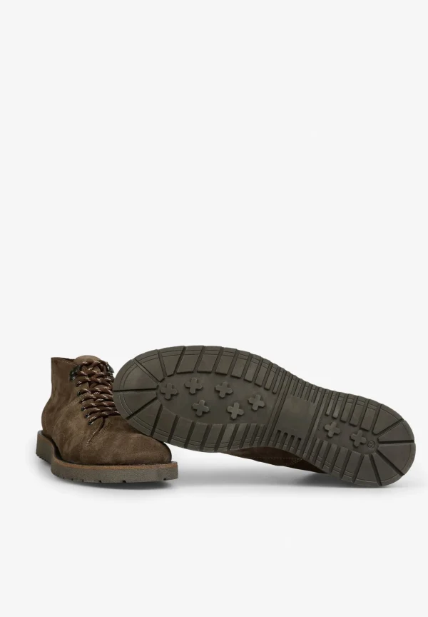 scalperscompany Botas Ante Cordones-Hombre Casual