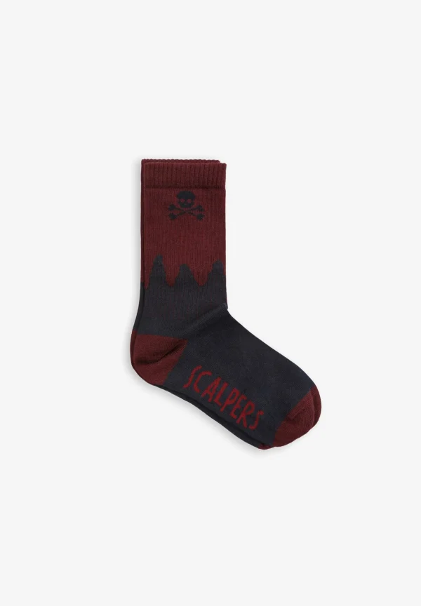 scalperscompany Calcetines Calavera Bicolor-Niños Calcetines