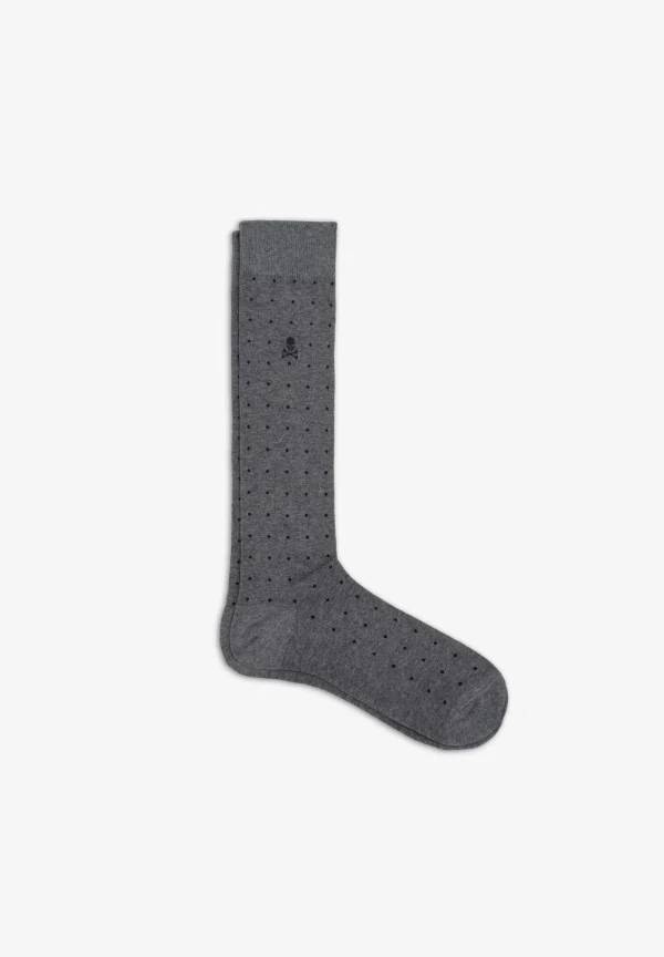 scalperscompany Calcetines Calavera Puntos-Hombre Calcetines