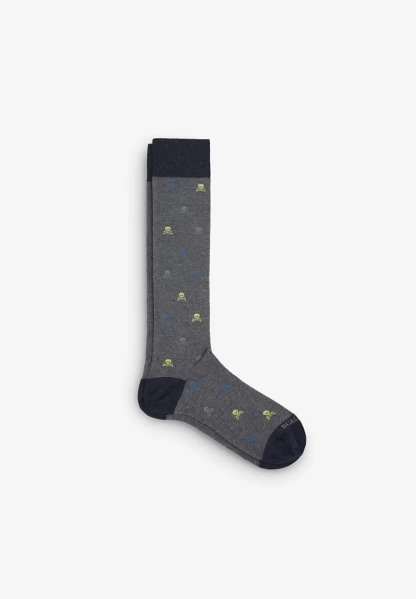 scalperscompany Calcetines Calaveras-Hombre Calcetines