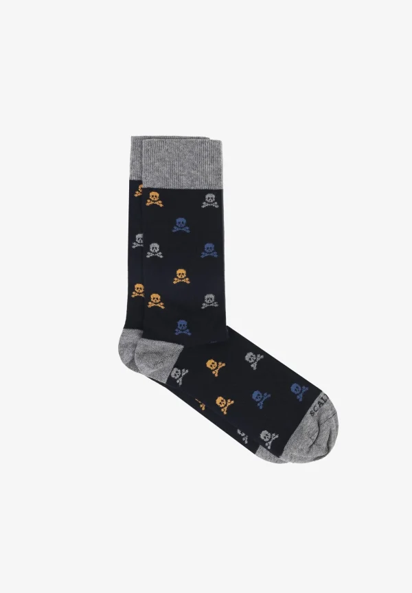 scalperscompany Calcetines Calaveras-Hombre Calcetines