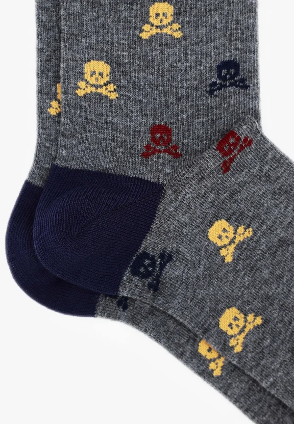 scalperscompany Calcetines Calaveras-Hombre Calcetines