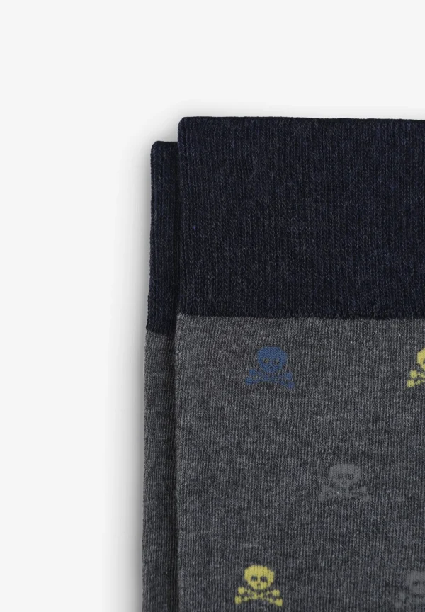 scalperscompany Calcetines Calaveras-Hombre Calcetines