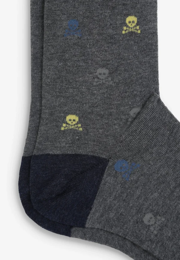 scalperscompany Calcetines Calaveras-Hombre Calcetines