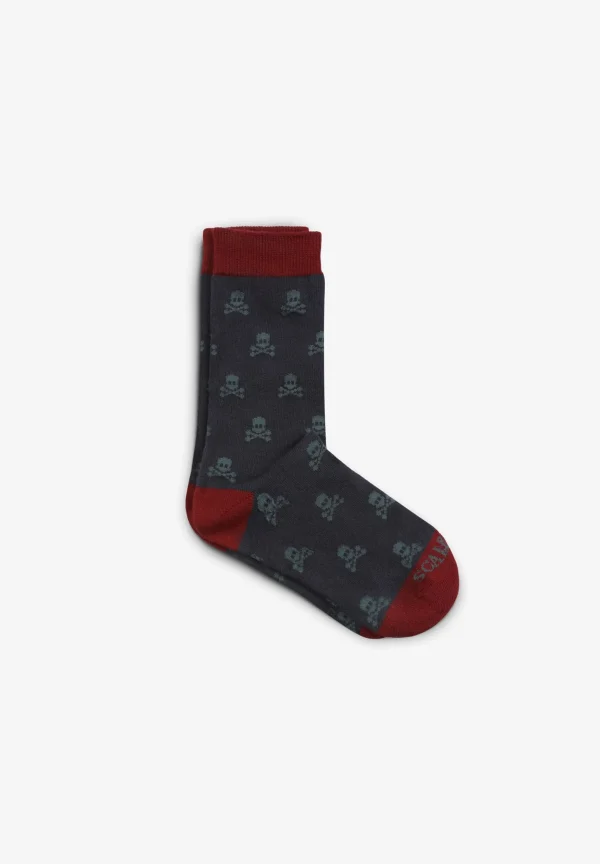 scalperscompany Calcetines Calaveras All Over-Niños Calcetines