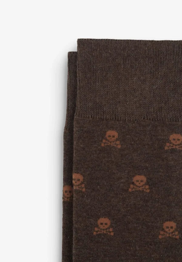 scalperscompany Calcetines Calaveras All Over-Hombre Calcetines