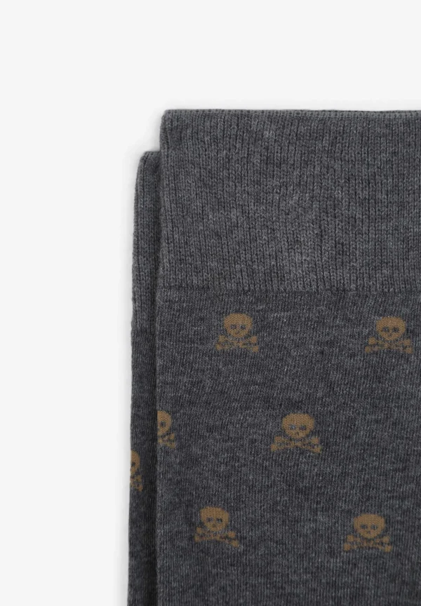 scalperscompany Calcetines Calaveras All Over-Hombre Calcetines