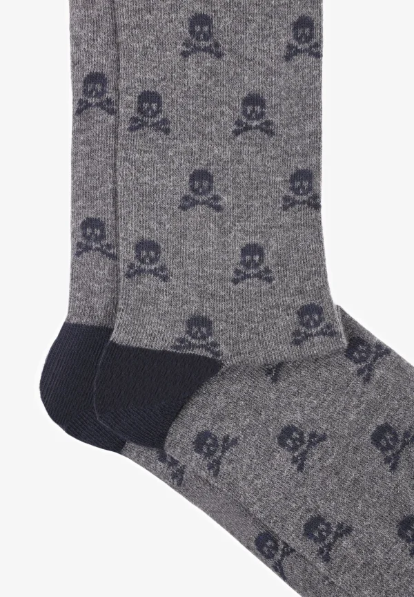 scalperscompany Calcetines Calaveras All Over-Hombre Calcetines