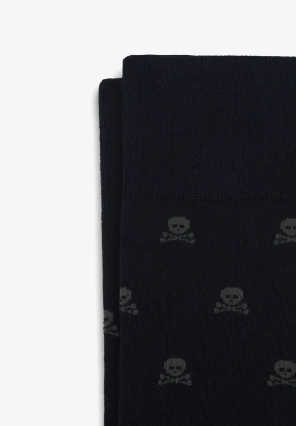 scalperscompany Calcetines Calaveras All Over-Hombre Calcetines