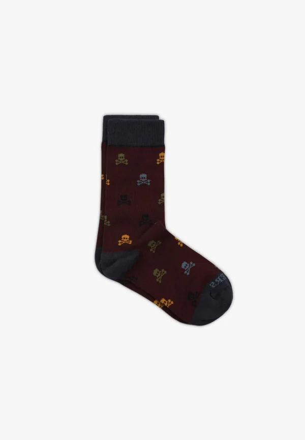 scalperscompany Calcetines Calaveras Multicolor All Over-Niños Calcetines