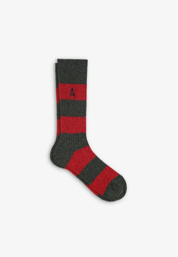 scalperscompany Calcetines Rayas Anchas-Hombre Calcetines