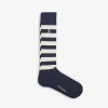 scalperscompany Calcetines Rayas Calavera-Hombre Calcetines