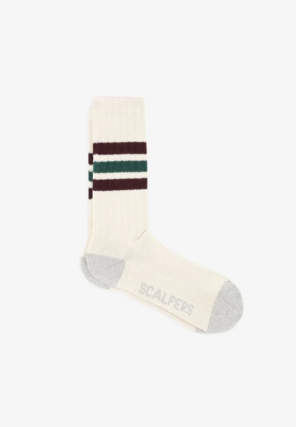 scalperscompany Calcetines Rayas Sport-Hombre Calcetines