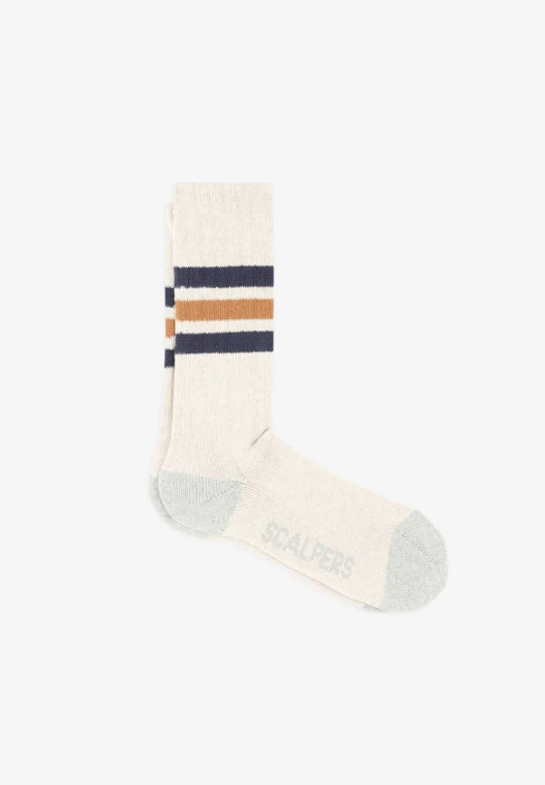 scalperscompany Calcetines Rayas Sport-Hombre Calcetines