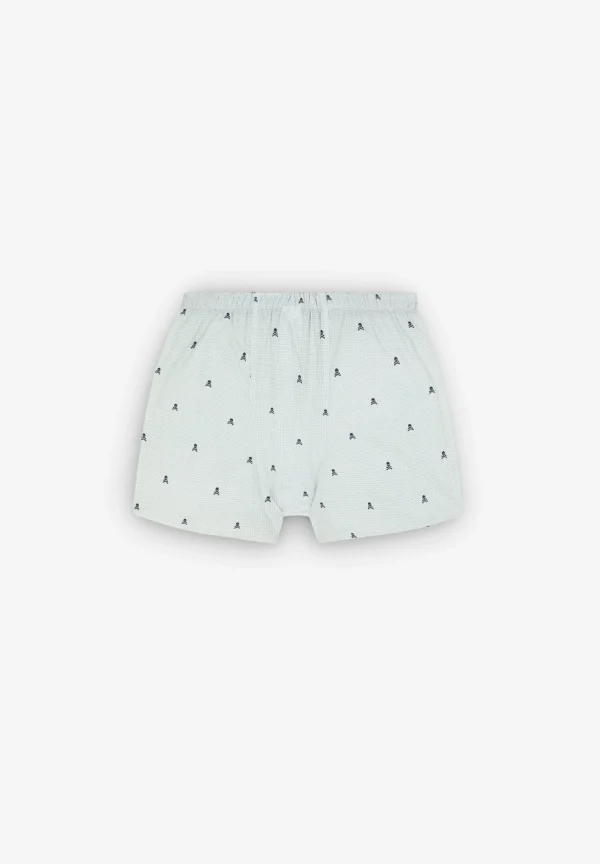 scalperscompany Calzoncillo Vichy Calavera-Hombre Boxer