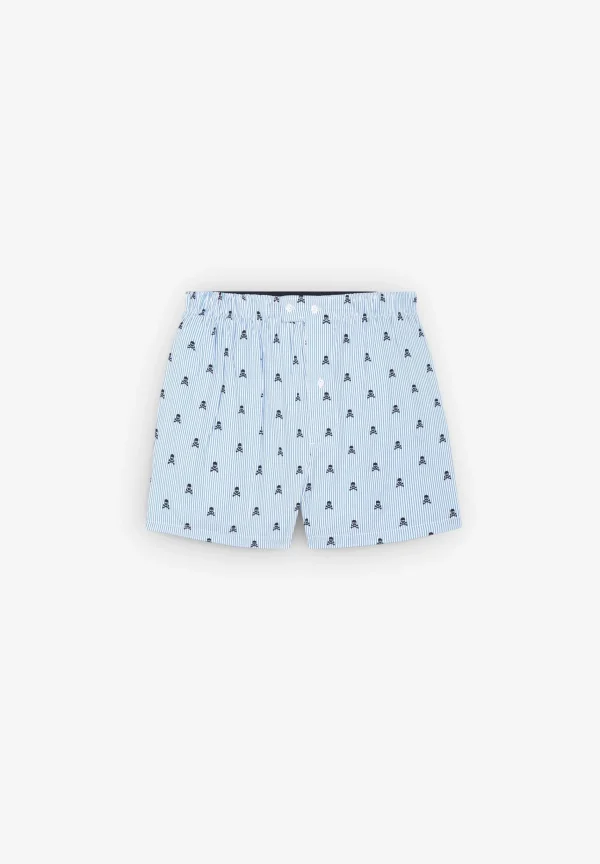 scalperscompany Calzoncillos Rayas Calaveras-Hombre Boxer