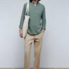 scalperscompany Camisa Bolsillo Cuello Botones-Hombre Camisas