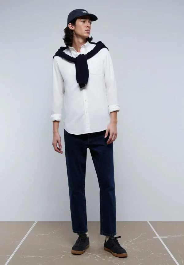 scalperscompany Camisa Bolsillo Cuello Botones-Hombre Camisas