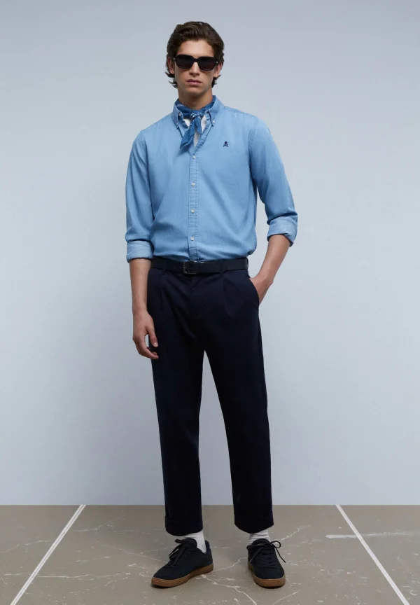 scalperscompany Camisa Botones-Hombre Camisas
