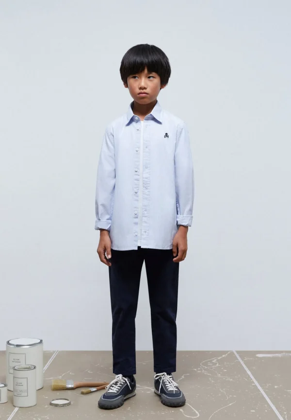 scalperscompany Camisa Calavera Contraste-Niños Camisas