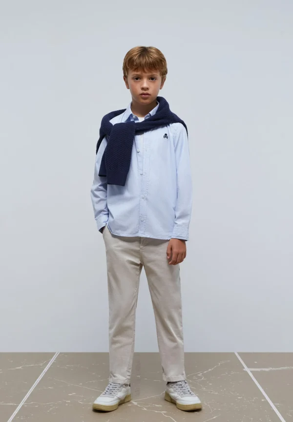 scalperscompany Camisa Calavera Contraste-Niños Camisas