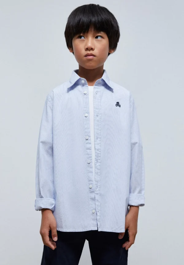 scalperscompany Camisa Calavera Contraste-Niños Camisas