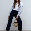 scalperscompany Camisa Canesu Volante-Mujer Camisas Y Blusas