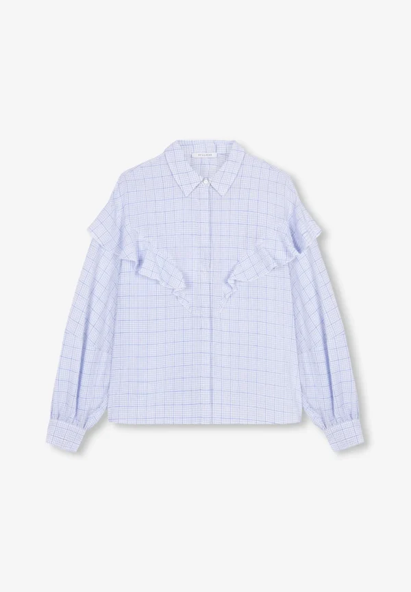 scalperscompany Camisa Canesu Volante-Mujer Camisas Y Blusas