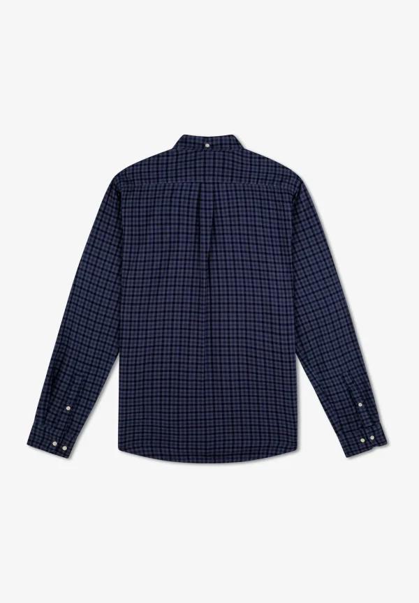 scalperscompany Camisa Cuadro Calavera Tono-Hombre Camisas