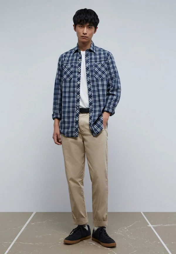 scalperscompany Camisa Cuadros Bolsillos-Hombre Camisas