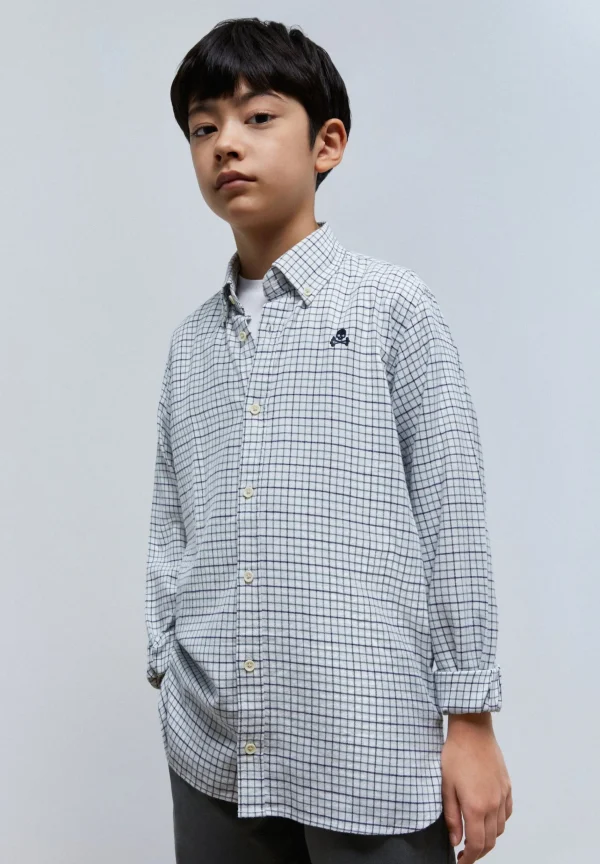 scalperscompany Camisa Cuadros Calavera-Niños Camisas