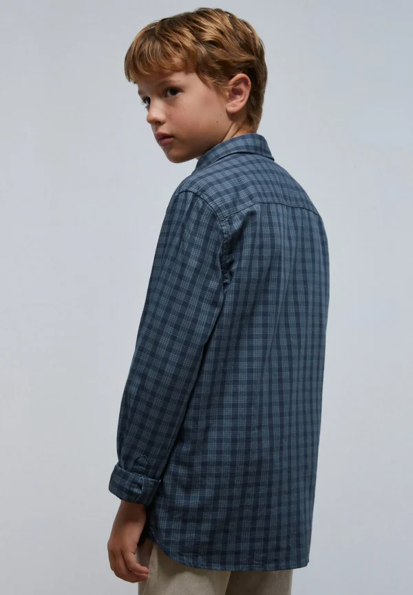 scalperscompany Camisa Cuadros Calavera Tono-Niños Camisas