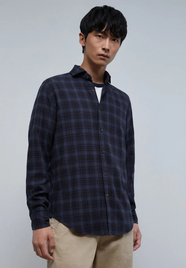 scalperscompany Camisa Cuadros Tartan-Hombre Camisas