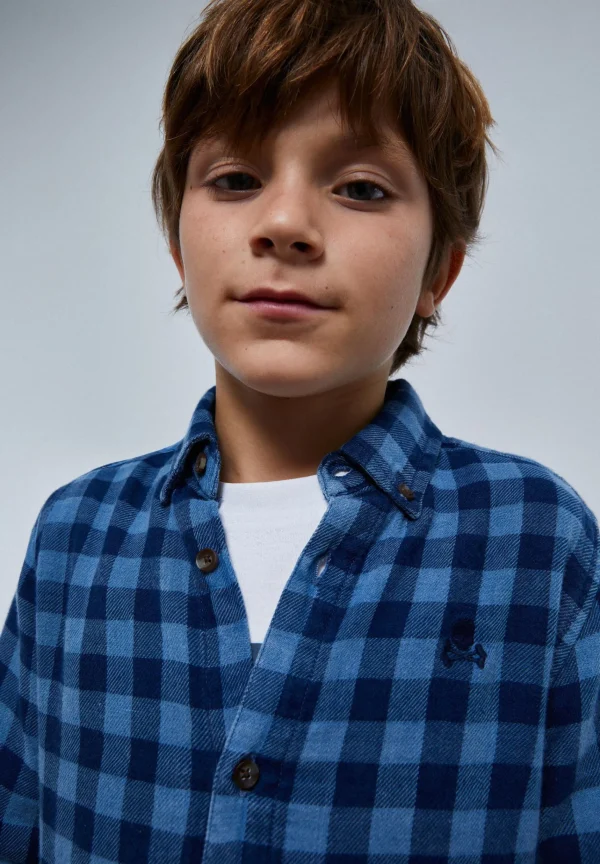 scalperscompany Camisa Cuadros Tartan-Niños Camisas