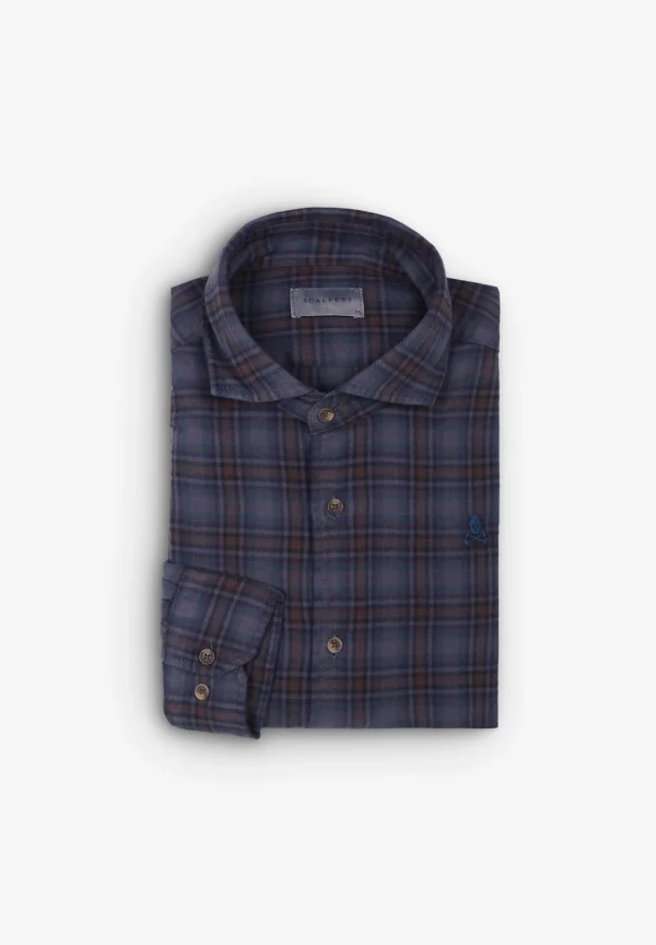 scalperscompany Camisa Cuadros Tartan-Hombre Camisas