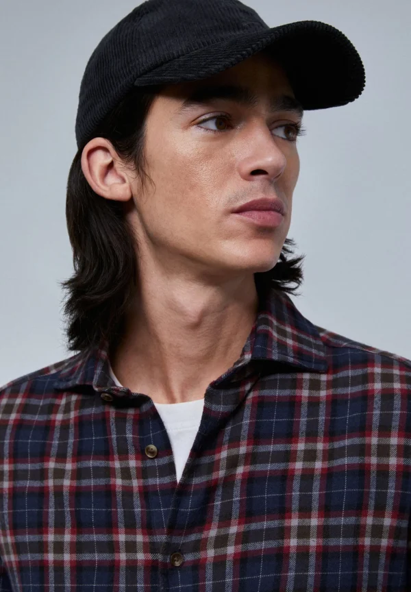 scalperscompany Camisa Cuadros Tartan Calavera-Hombre Camisas