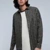 scalperscompany Camisa Cuadros Tartan Cuello Botones-Hombre Camisas