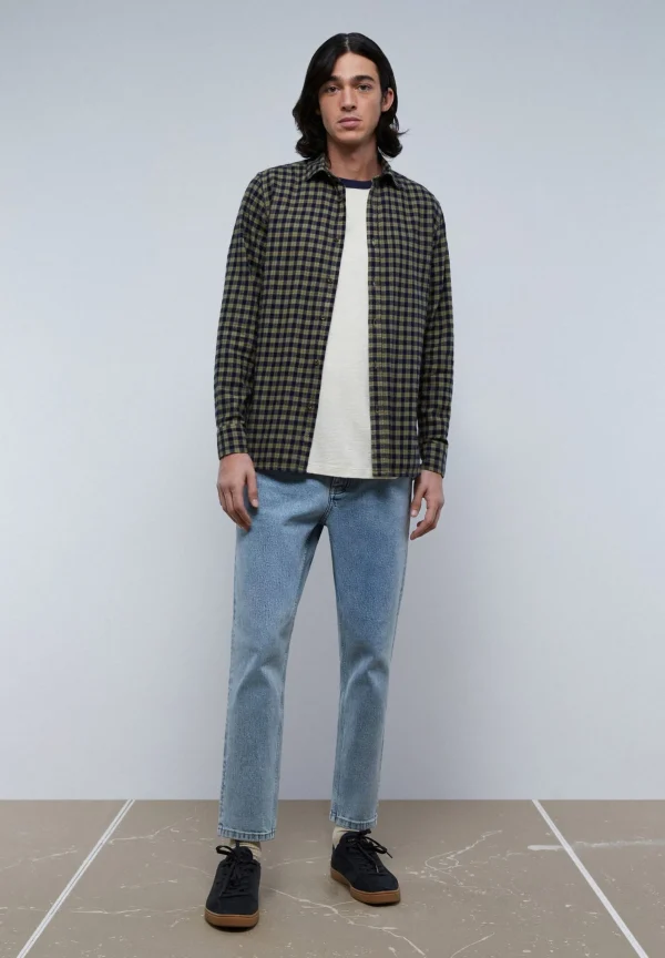 scalperscompany Camisa Cuadros Tartan Cuello Botones-Hombre Camisas