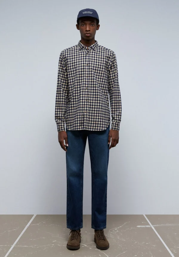 scalperscompany Camisa Cuadros Tartan Cuello Botones-Hombre Camisas