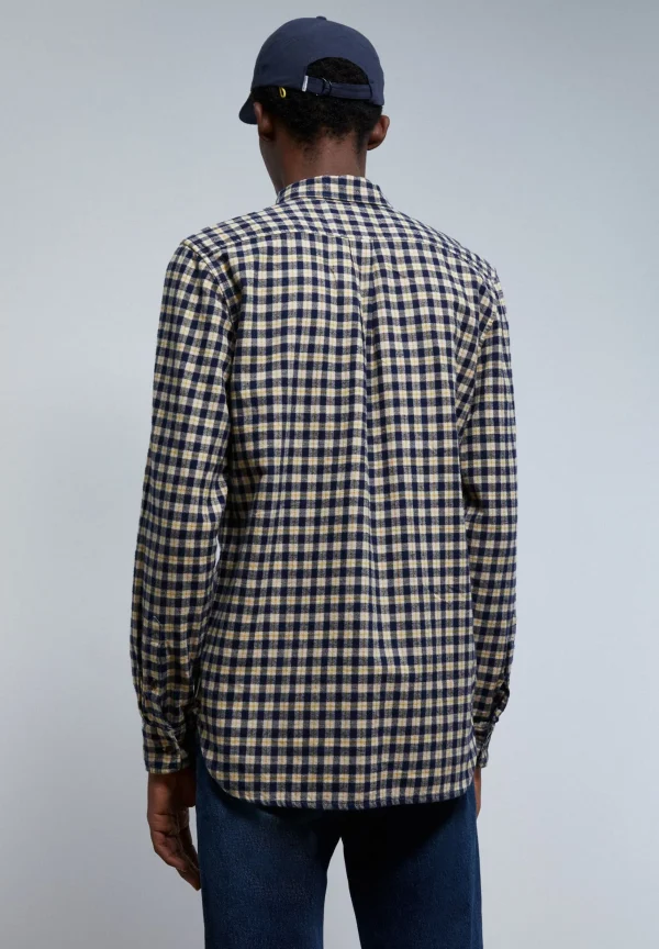 scalperscompany Camisa Cuadros Tartan Cuello Botones-Hombre Camisas