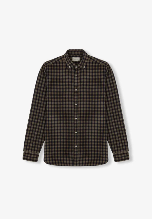 scalperscompany Camisa Cuadros Tartan Cuello Botones-Hombre Camisas