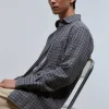 scalperscompany Camisa Cuadros Tartan Franela-Hombre Camisas