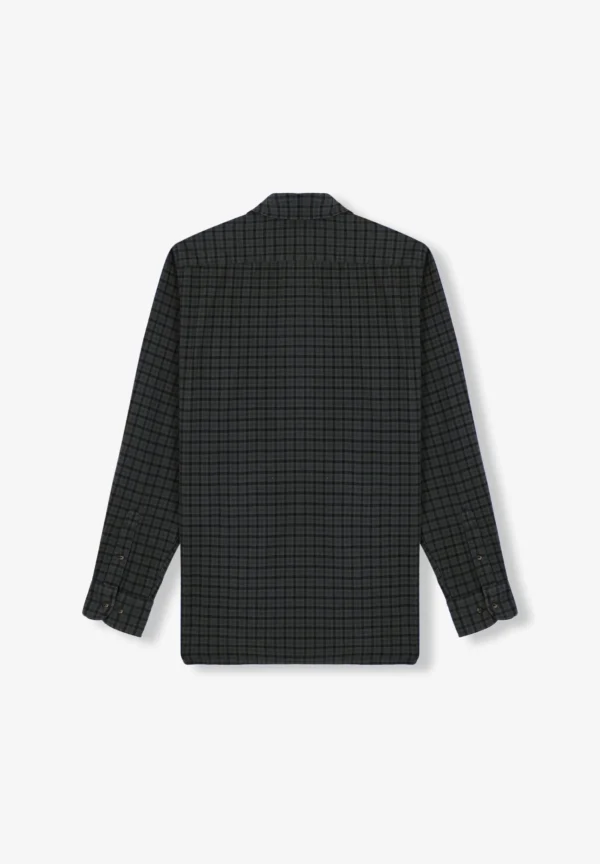 scalperscompany Camisa Cuadros Tartan Franela-Hombre Camisas