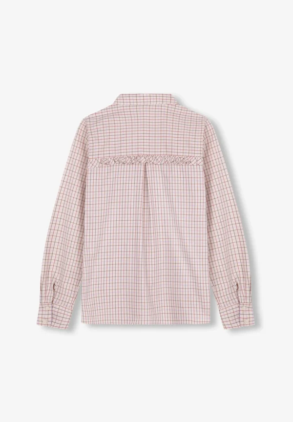 scalperscompany Camisa Cuadros Volante-Mujer Camisas Y Blusas