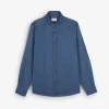 scalperscompany Camisa Denim Calavera Tono-Hombre Camisas