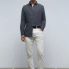 scalperscompany Camisa Denim Calavera Tono-Hombre Camisas