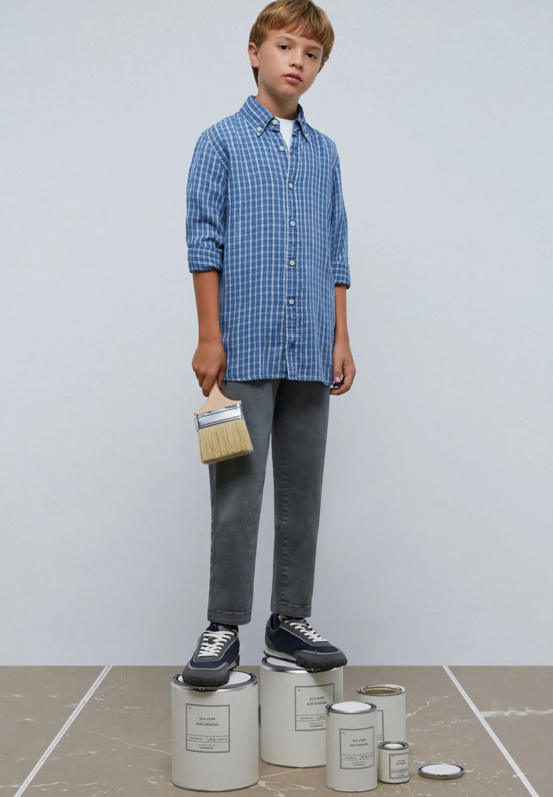 camisa_denim_cuadros_0.webp scalperscompany Camisa Denim Cuadros-Niños Camisas