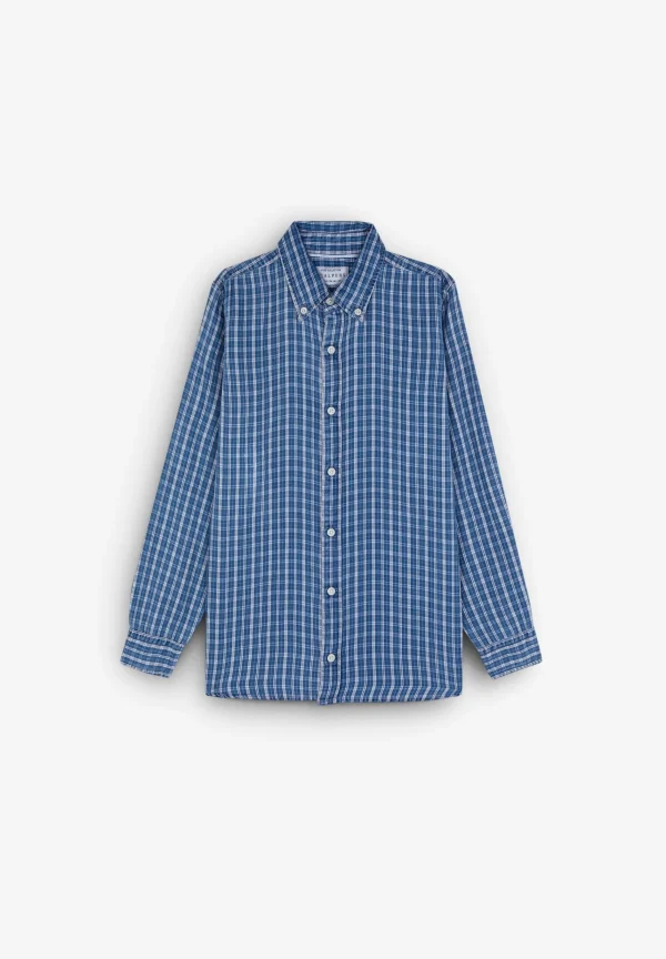 scalperscompany Camisa Denim Cuadros-Niños Camisas