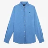 scalperscompany Camisa Denim Cuello Botones-Hombre Camisas