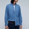 scalperscompany Camisa Denim Cuello Botones-Hombre Camisas